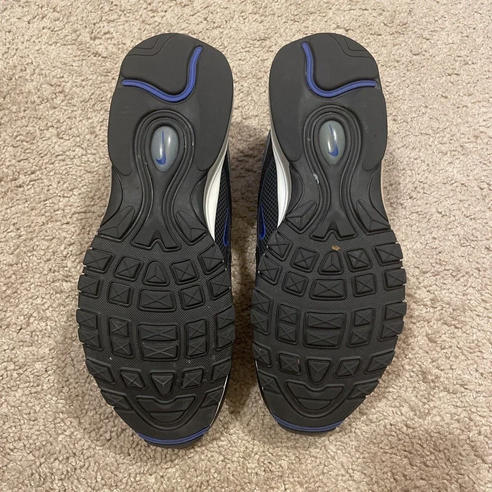 Nike Air Max 97 Black Racer Blue Men's DM9105-001 Running Shoes Size 11 - Picture 8 of 9